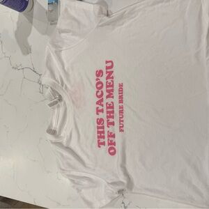 White Graphic Tee - Future Bride